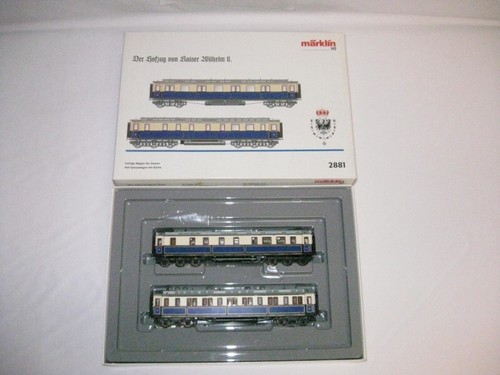 Märklin HO 2881 - 89287 KPEV Car Set for the Court Train of Kaiser Wilhelm II #d191 - Picture 1 of 8