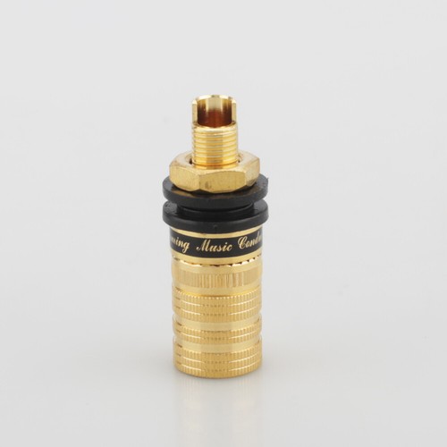 4pcs HI-FI Audio Amp Speaker Cable Terminal Gold Plated Binding Post Socket - Picture 6 of 8