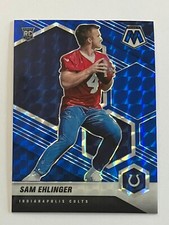2021 Panini Mosaic Rookies Mosaic Blue Prizm /99 Sam Ehlinger #372 Rookie RC