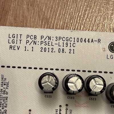 CARTE ALIMENTATION / Power Board modèle EAX68304102 (1.0) pour TV LG