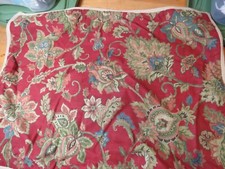 ONE Ralph Lauren CHAPS Pillow Sham Red Annabelle Standard Floral Paisley Vtg VGC