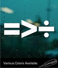 Equal Is Greater Then Divided  Decal STICKER VINYL DECAL SOCIAL JUSTICE PEACE 