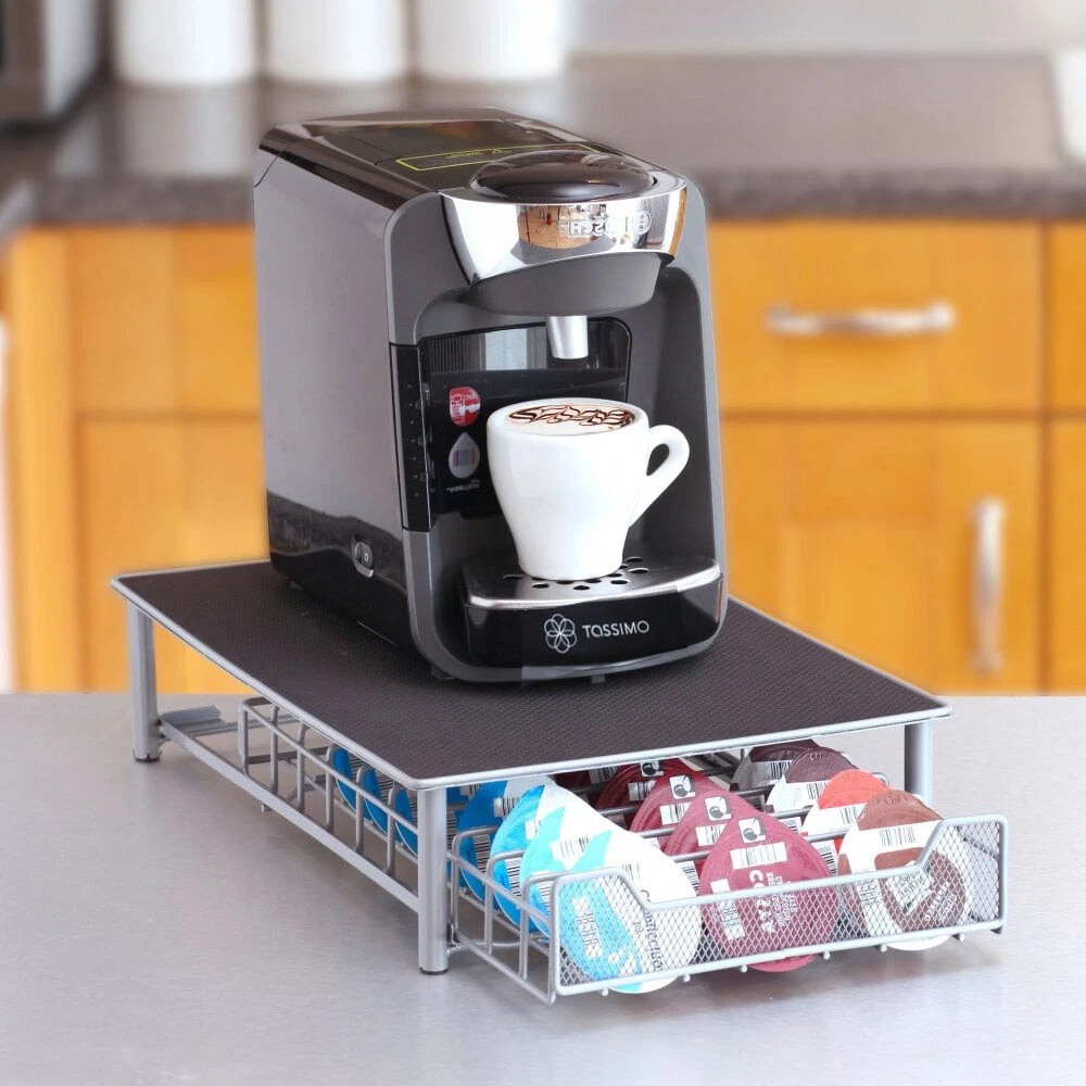 Neo 60 Pod Tassimo Coffee Capsule Dispenser Stand Drawer Storage
