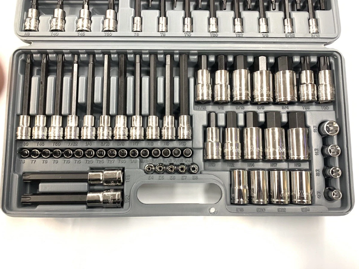 87 Pc TORX And Hex Bit Socket Set Blue Point 56 OFF