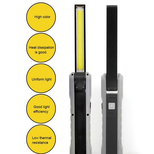 BIBURY LED Work Light, Rechargeable 2 In 1 Flashlight Portable Magnetic - Foto 10