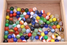 Marbles Collection Fancy Mix of Marbles and Shooters 1.7 lbs Pounds Glass