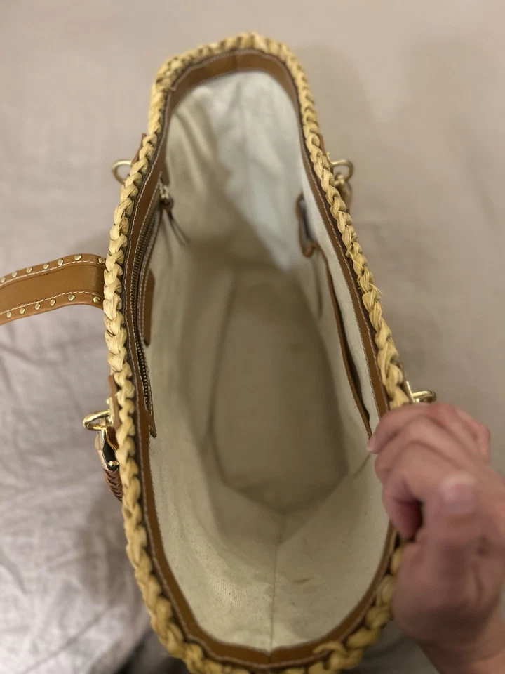 Michael Kors Large Straw Tote - Image 4 of 4