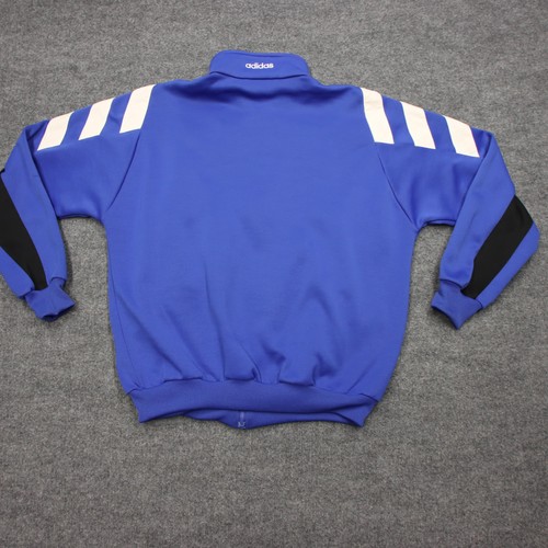 Vintage Adidas Track Jacket Mens XL Blue Black Full Zip Striped Retro 90s by Adidas, Size XL, $49.99 - Photo 8
