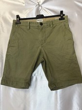 Timberland Mens Bermuda Shorts Chino Cotton Olive Green Military Size 44/46