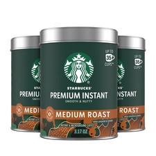 Starbucks Premium Instant Coffee, Medium 3.17 Ounce Pack of 3 , Roast