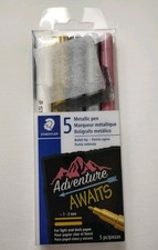Staedtler Adventure Awaits Metallic Pen Set of 5 New In Box