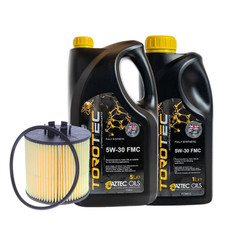 8L Torotec 5W-30 FMC Engine Oil Fully Synthetic + V10-0665 Vaico Oil Filter Kit