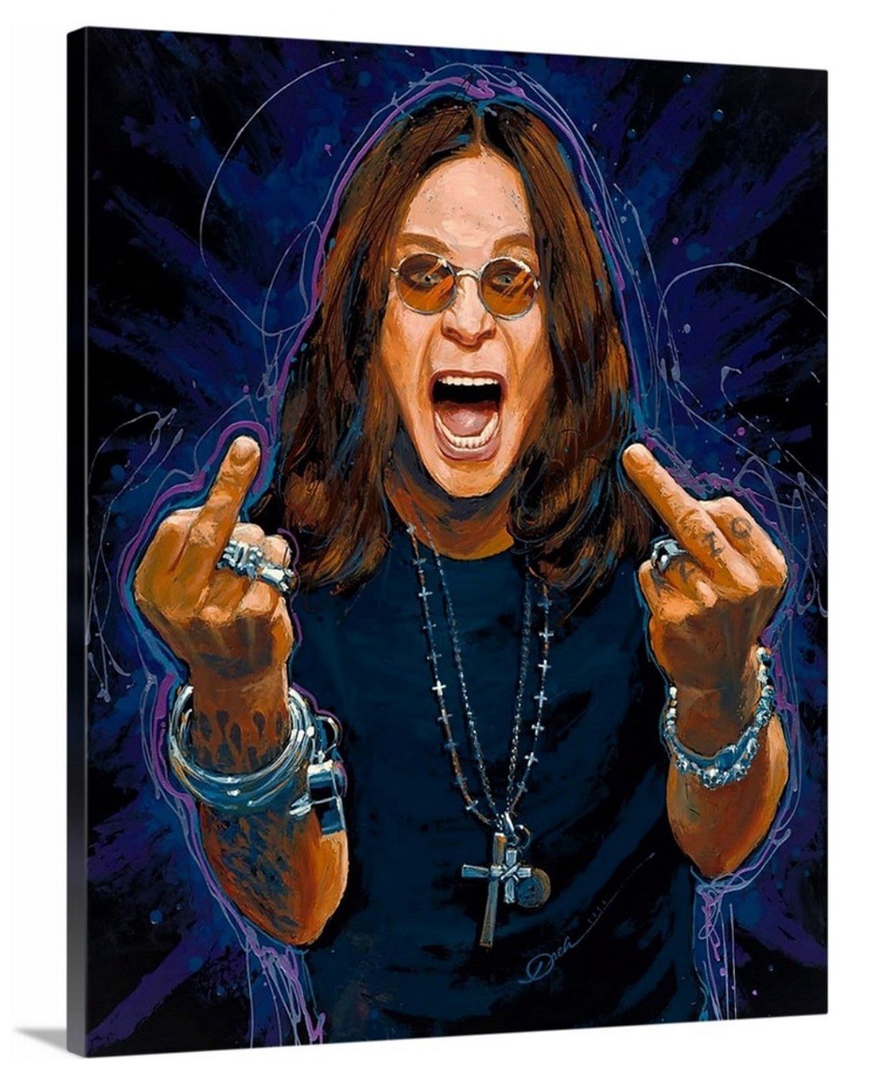 Ozzy Osbourne Canvas 16x20 Black Sabbath Legend RIP | eBay