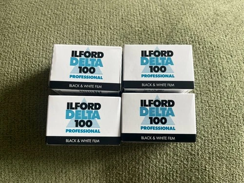 Lot of 4 Ilford Delta 100 Professional 135-36  Exp. 02/29 Black and White Film - product listing photo