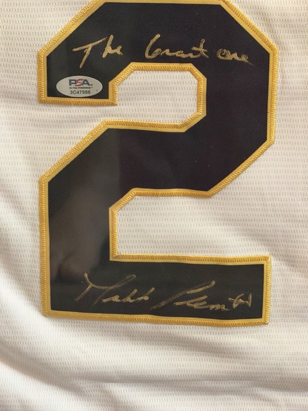 Roberto Clemente Jr Pittsburgh Pirates Signed Jersey PSA Auth