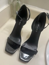 Nine West Glossy Black Heels Pre Owned Women's Size 9