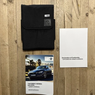 17-23 BMW 3 SERIES SALOON OWNERS MANUAL HANDBOOK + WALLET 2017 Ref21063 - Image 1 of 4