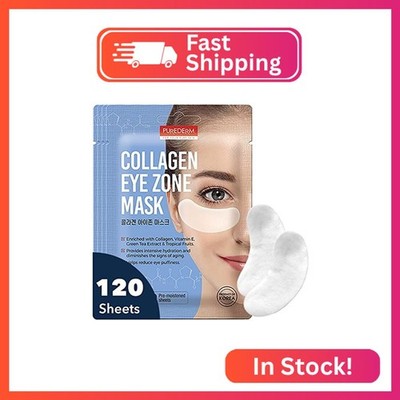 Purederm Deluxe Collagen Eye Mask (4 Pack)   Caffeine Under Eye Patches for Puff