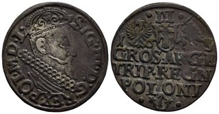 GC: Polen 3 Groschen Trojak 1623 Sigismund III. Wasa (Krakau)