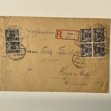 Danzig Zoppot nach Hagen Einschreiben Infla 23.10.1923