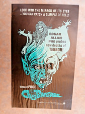 SCARCE 1970 AIP - POE'S- CRY OF THE BANSHEE W/ VINCENT PRICE- HORROR PRESSBOOK.