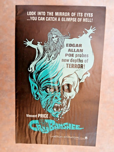 SCARCE 1970 AIP - POE'S- CRY OF THE BANSHEE W/ VINCENT PRICE- HORROR PRESSBOOK.