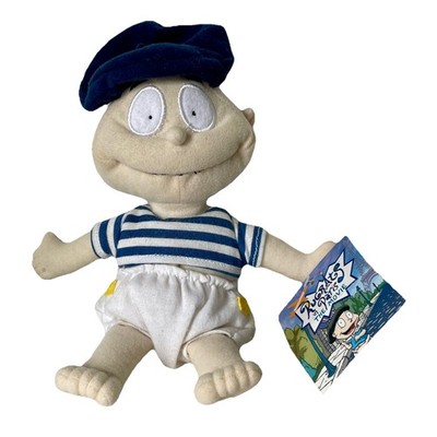 Vintage Rugrats in Paris Tommy Pickles Plüschpuppe - Viacom 2000 mit Etikett