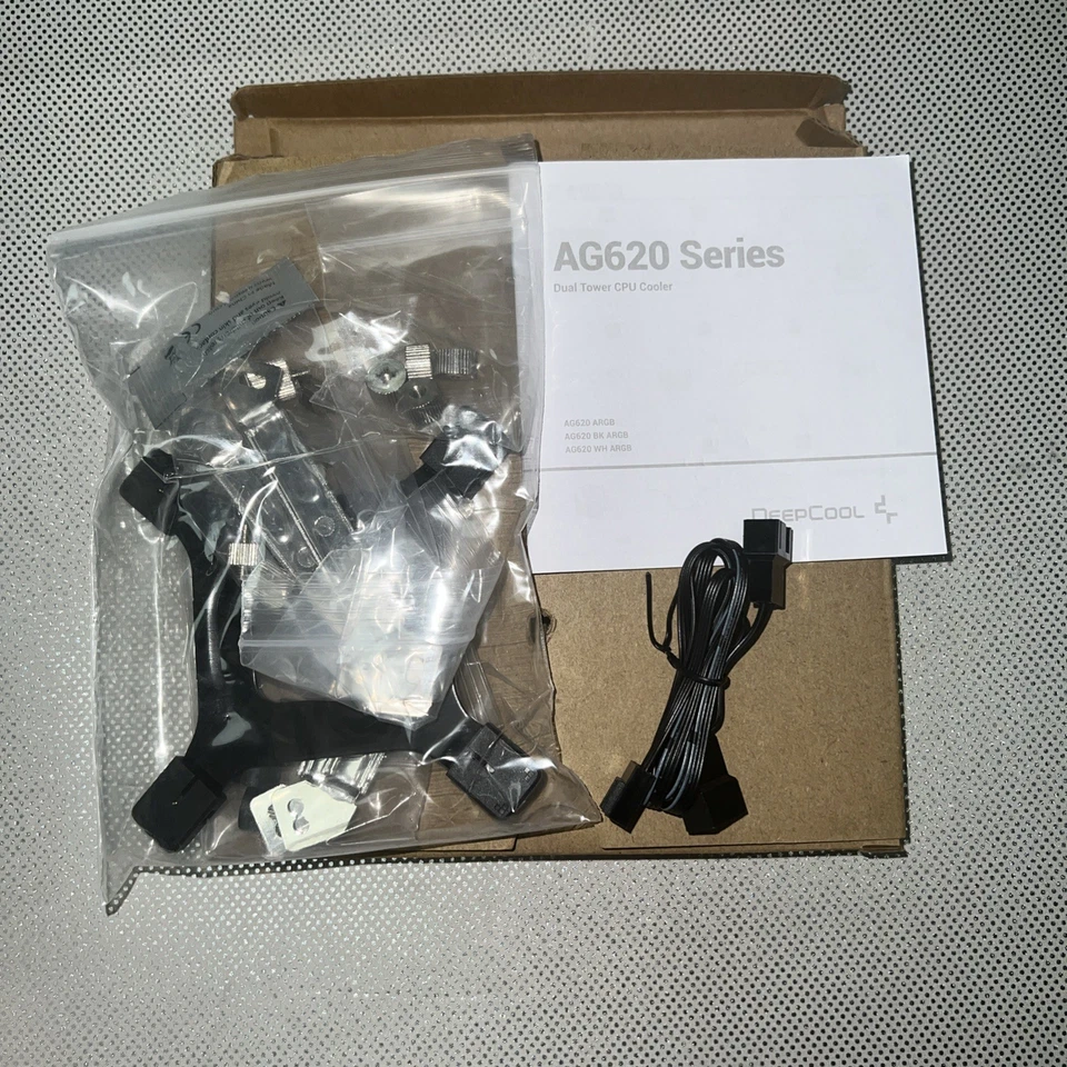 DeepCool AG620 WH ARGB Dual-Tower CPU Cooler, 2x 120mm Fan, Six Copper Heat Pipe - Image 4 of 4