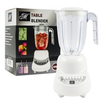 Tabletop Blender 10 Speed with 1500lm Plastic Jar Stainless Steel Blades
