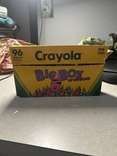 1994 big box of vintage crayola crayons Missing One Cray n