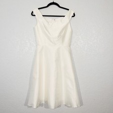 NWT Alfred Sung Snow White Off The Shoulder Cocktail Dress Size 4