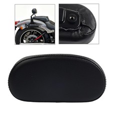 Mini Sissy Bar schienale pad nero per Harley Softail Springer Dyna Sportster