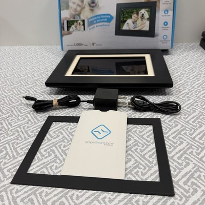 Simply Smart Home PhotoShare 8'' Smart Digital Picture Frame WiFi Black EUC
