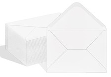 A7 Envelopes 100 Pack White 5x7 V Flap Invitation Envelopes for 5x7 white 100
