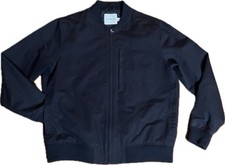 TOPMAN Men s Bomber Full Zip Jacket Navy Blue...