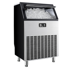 200 lb. /24H commercial ice machine Undercounter/Freestanding in Stainless Steel