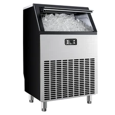 200 lb. /24H commercial ice machine Undercounter/Freestanding in Stainless Steel