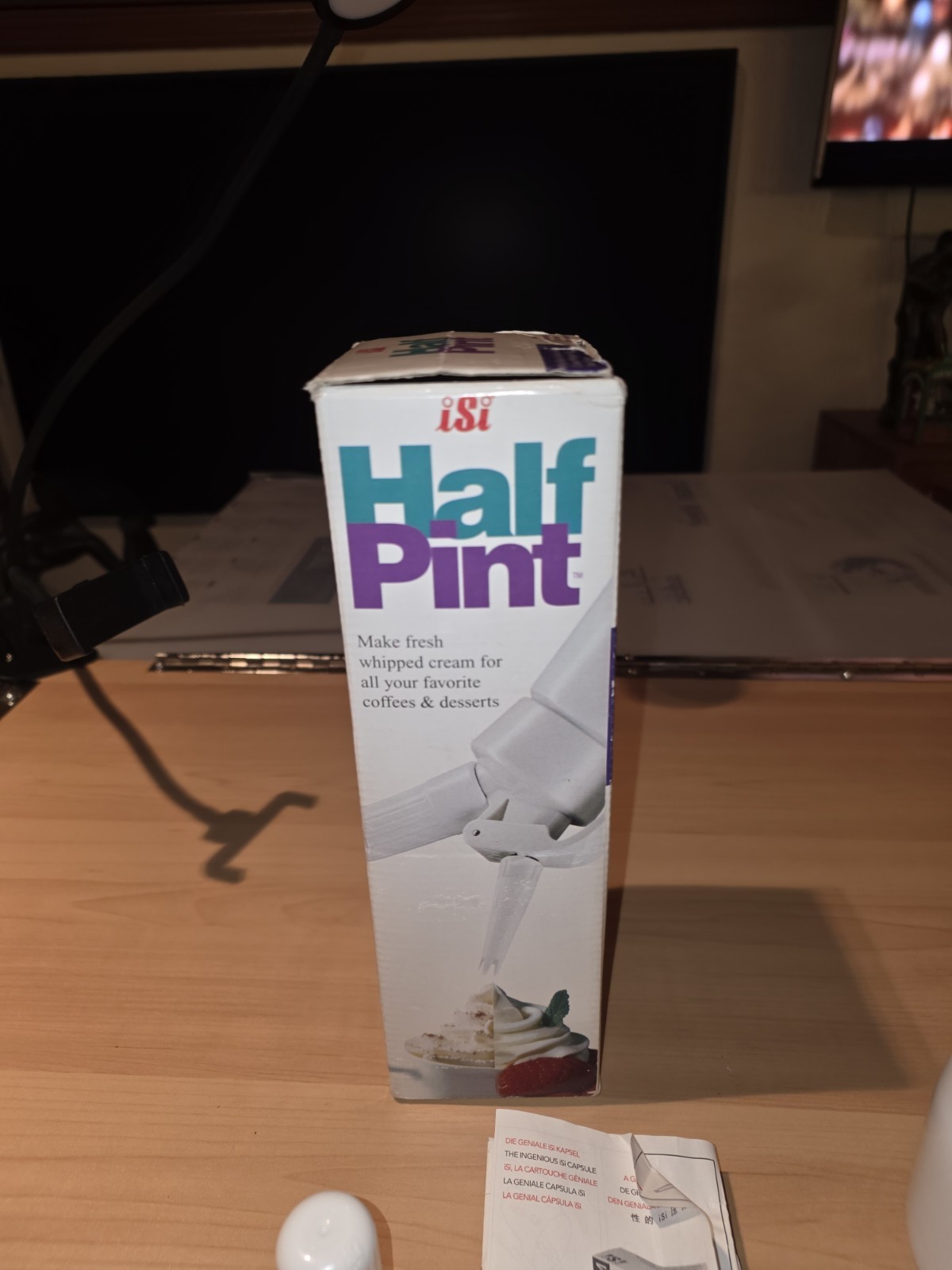 ISI Mini Easy Whip Cream Whipped Cream Maker Half Pint Dispenser