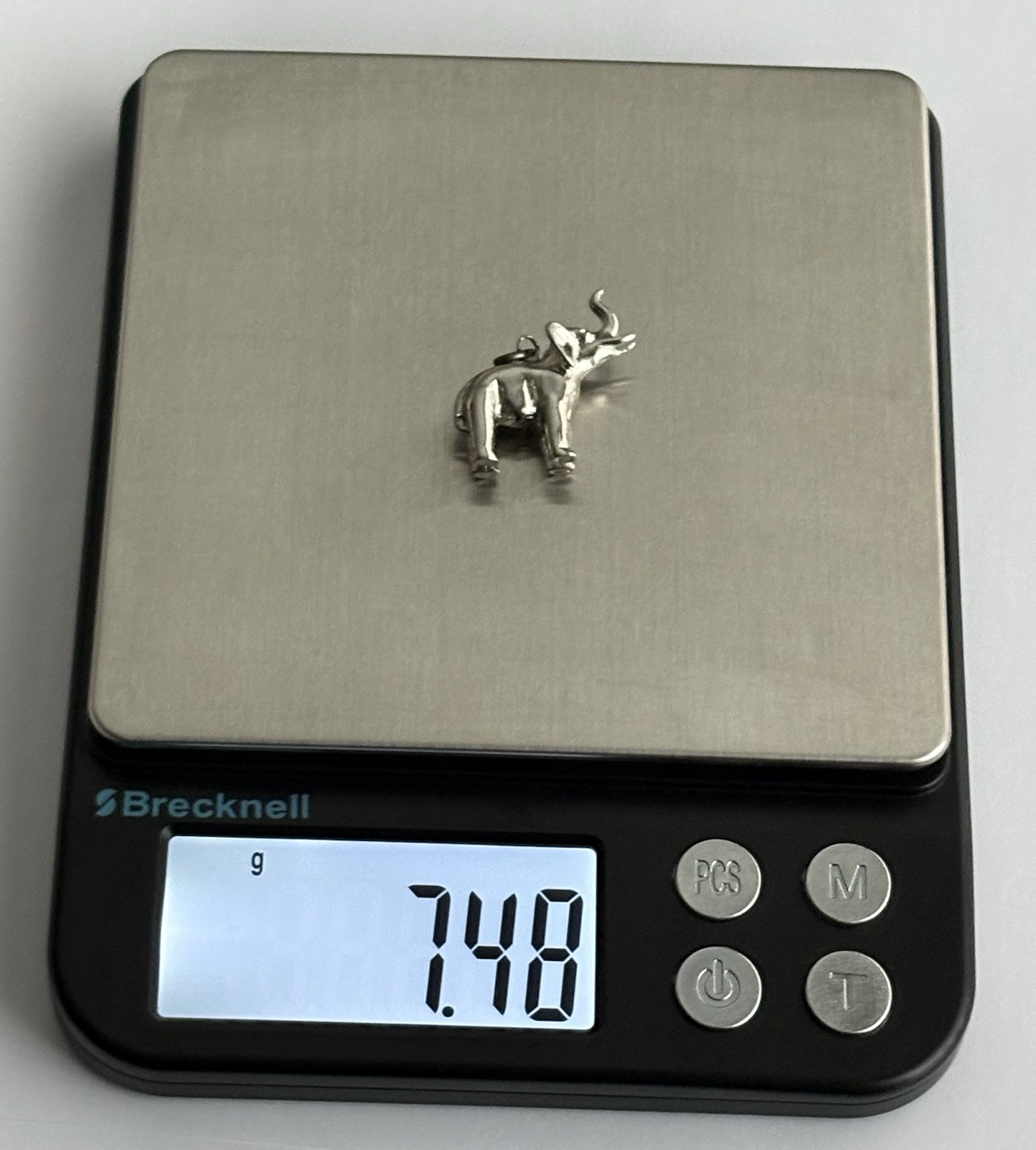 ELEPHANT WILD MINIATURE SOLID STERLING SILVER 925… - image 13