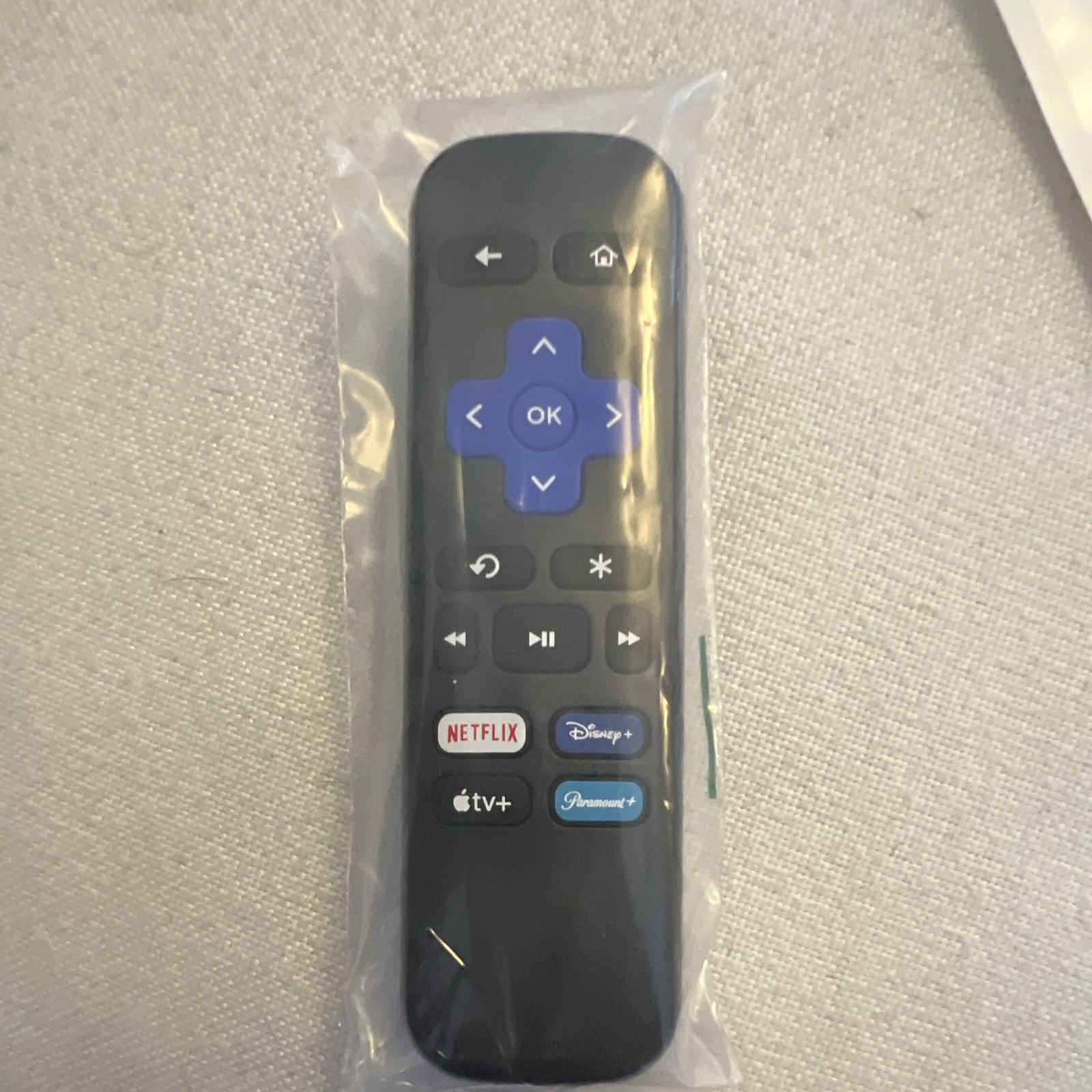 Wireless Universal Remote Control for Roku with Shortcut Buttons Black/Blue 10m+