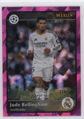 2024 Merlin UEFA Club Competitions Pink Atomic Refractor Jude Bellingham 0w93