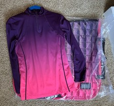 Lemieux Loire Spectrum Pink/Purple Ombré Dressage Saddle Pad W/ Matching Shirt S