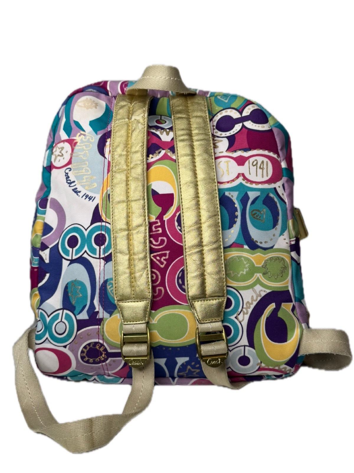 Coach Y2K Poppy Glam Pop C Graffiti Flower Backpack (… - Gem
