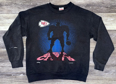 Kansas City Chiefs 1994 Vintage Crewneck Sweatshirt Nutmeg Mens Size Medium M