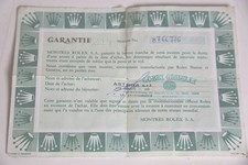 Original Rolex Daytona 6263 Certificate.