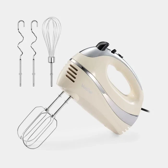 Hand Mixer Electric Whisk – VonShef Cream Food Mixer for Baking, 5 Speeds – 300W
Opens in a new wind