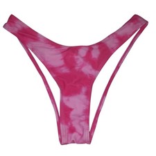 Shein Pink Tie Dyed Bikini Bottom Size Medium
