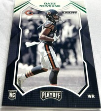 2021 Panini Playoff Football Dazz Newsome Chicago Bears Kickoff Green RC #296
