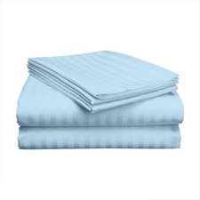 3 PC Hospital Bed Sheet Set, 100% Egyptian Cotton 400 TC, Soft & Durable