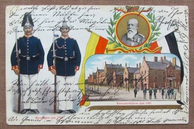 Grenadier Kaserne des Badischen Grenadier Regiments No 109 - Karlsruhe 1905